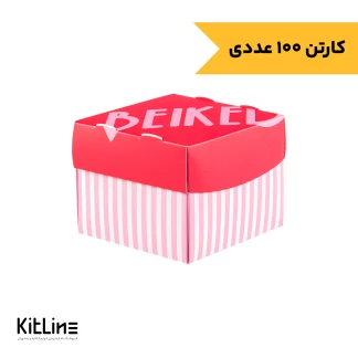 جعبه سفره ای بیرون بر کاپ کیک قرمز نیلا کاپ-001
