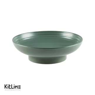 ظرف سالاد پایه دار پرسلین ۲۳ سانتیمتری سبز آرتیزان-001