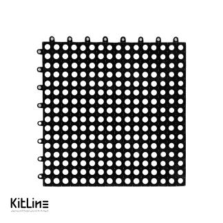 کفپوش تایل مشبک ۳۰×۳۰ سانتیمتری مشکی