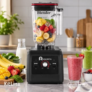 مخلوط کردن میوه های استوایی در مخلوط کن 1680 وات نینورتا (Ninureta) مدل NIN 1080