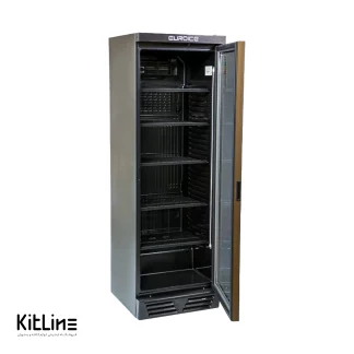 یخچال ویترینی تک درب مشکی ۶۰ سانتی بدون تاج اوگور ترکيه ( 74DTKL LED USS3 )