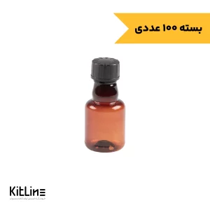 بطری سس خمره ای یکبارمصرف پت ۳۰ میلی لیتری قهوه ای (بسته ۱۰۰ عددی)