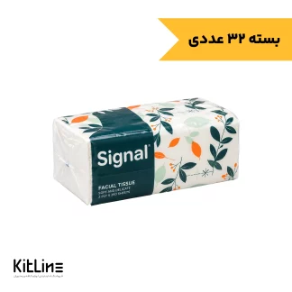 دستمال اقتصادی ۲۵۰ برگ دو لایه سیگنال (بسته ۳۲ عددی)